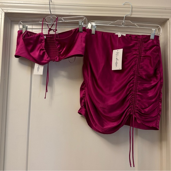 12th Tribe Pink Skirt Set - Picture 2 of 3